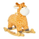 Homcom - cheval à bascule - peluche courte - 63x38x63cm - jaune Homcom - cheval à bascule - peluche courte - 63x38x63cm - jaune