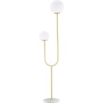 Homcom - lampadaire - acier - 33x25x155. 5cm - or