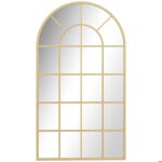 Homcom - miroir - m�tal - 110x65x2. 5cm - dor�