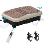 Homcom plateforme vibrante oscillante 200 w cran led vitesse rglable port usb tlcommande et bandes ...