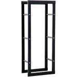 Homcom - rack b�ches - m�tal - 40x25x100cm - noir