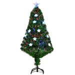 Homcom sapin de noël artificiel lumineux 120 cm 16 lumières led fibres optiques lumineux multicolores ... Homcom sapin de noël artificiel lumineux 120 cm 16 lumières led fibres optiques lumineux multicolores ...