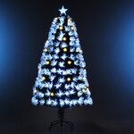 Homcom sapin de noël artificiel lumineux 120h cm fibre optique led + 20 ampoules + support pied 130 branches ... Homcom sapin de noël artificiel lumineux 120h cm fibre optique led + 20 ampoules + support pied 130 branches ...