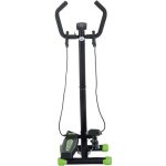 Homcom - stepper - m�tal - 40x40x118cm - noir