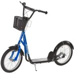 Trottinette patinette enfant grandes roues pneumatiques guidon rglable frein av - ar garde - boue bquille ...