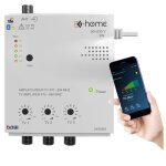 Amplificateur tv - d - home - intrieur 3 sorties 28db - connect - filtr 4g - 5g - app mobile tv finder ...