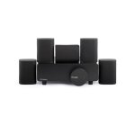 Home cin�ma sans fil compact 5. 1 noirensemble milan surround soundfaible latence wisaaudio 24 - bit ...