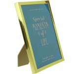 Cadre - photo � poser - home deco factory - hd5081 - dor� - 1 photo - 13x18 cm