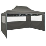 Home tonnelle de jardin pliable barnum style moderne - belvdre chapiteau de jardin avec 3 parois 3x4 ...