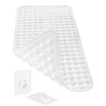 Tapis de baignoire antid�rapant - homerella - 88x39cm - sensible � la peau - fixation incluse