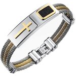 Bracelet - wasdk - - acier inoxydable - dor� - homme