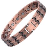 Homme bracelet magntique en cuivre avec outil gratuit pour enlever liens[500]