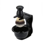 Hommes rasage epilation rasage support de brosse + blaireau rasage brosse + bol soap