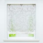 Store enrouleur - hongya - motif fleurs - 80 x 130 cm - intrieur - sans perage