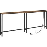 Hoobro console meuble avec multiprise table console bout de canap� �troit console derri�re le canap� ...