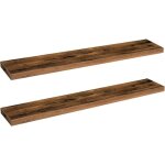 Hoobro �tag�res murales lot de 2 tablettes flottantes suspendues avec supports cach�s longueur 120 cm ...