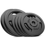 Hop - sport disques de poids en fonte 40kg ensemble de disques dhaltres set de plaques en fonte alsage ...