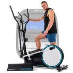 Vlo elliptique lectromagntique hop - sport hs - 250c riper roue d?inertie 18 kg machine elliptique ...