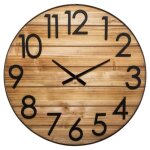 Horloge abby bois d70cm - atmosphera createur dinterieur