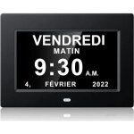 Horloge calendrier num�rique - xjydncg - 7 pouces - affichage clair - id�ale alzheimer - design contemporain ...