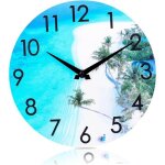 Horloge dext�rieur 12 en acrylique �tanche horloge murale dext�rieur th�me c�tier de plage horloge de ...