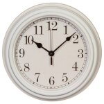Horloge evan � moulures d22cm - atmosphera createur dinterieur - blanc