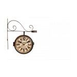 Horloge de gare ancienne double face chef le normand 16cm - blanc - dcoration dautrefois
