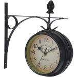 Horloge de gare double face horloge murale rtro vintage diamtre : 47 587