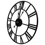 Horloge jardin tanche extrieur grand rtro chiffres romains fer forg extrieur horloges jardin intrieur ...