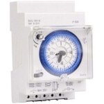 Horloge journali�re analogique - zor� - programmation 24h - installation sur rail din - 100 - 240v ac ...