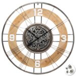 Horloge lana multicolore d90cm - atmosphera cr�ateur dint�rieur