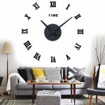 Horloge murale 3d grande � monter soi - m�me acrylique design moderne autocollante quartz silencieuse ...