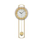 Horloge murale � balancier en laiton mati�re : laiton dor�