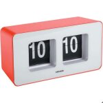 Horloge murale ou  poser funky flip rouge