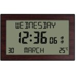 Horloge murale multifonctionnelle - pzcc - calendrier perp�tuel - affichage lcd - 201x124 cm - thermom�tre ...
