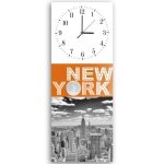 Horloge murale new york 2 (i - 14156) 25x70 cm