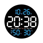 Horloge murale num�rique - 10 pouces - led - temp�rature - humidit� - date