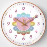 Horloge murale - pendule murale - design moderne - silencieuse - blanc - 24. 6cm