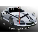 Horloge murale - porsche - 01m - aluminium - 20x30 cm - design contemporain