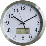 Horloge murale radio pilotée - 30cm pendule murale avec thermomètre et prévisions météo silencieuse moderne ... Horloge murale radio pilotée - 30cm pendule murale avec thermomètre et prévisions météo silencieuse moderne ...