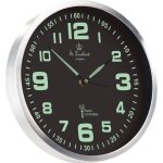 Horloge murale - st. leonhard - rond - quartz radio - pilot - phosphorescent - gris