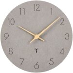 Horloge murale radiocommand�e grand format bois mdf silencieuse 30 cm quartz piles facile � lire maison ...