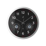 Horloge murale - radioguide -  25 cm - affichage temprature - rglage automatique - design contemporain ...