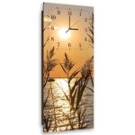 Horloge murale roseaux au coucher du soleil (i - 14150) 30x90 cm