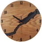 Horloge murale silencieuse en bois style moderne pour bureau salon cuisine �cole chambre denfant 30 cm ...