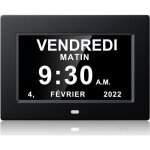 Horloge num�rique murale - pzcc - 7 pouces - grand �cran - affichage jour et date - 204x143x24 mm - 1024x600 ...