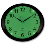 Horloge ovale luminescente 4 led - dtecteur dobscurit - silencieuse - fishtec
