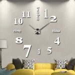 Horloge murale - miroir - grande surface -  100 cm - mousse eva - dcor moderne