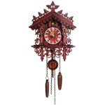 Horloge - pendule rabais - pendule  coucou pendule de fort noire traditionnelle pendule en bois antique ...