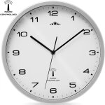 Monzana® horloge murale radio pilotée à quartz silencieuse blanc / argent Ø 31cm trotteuse changement ... Monzana® horloge murale radio pilotée à quartz silencieuse blanc / argent Ø 31cm trotteuse changement ...